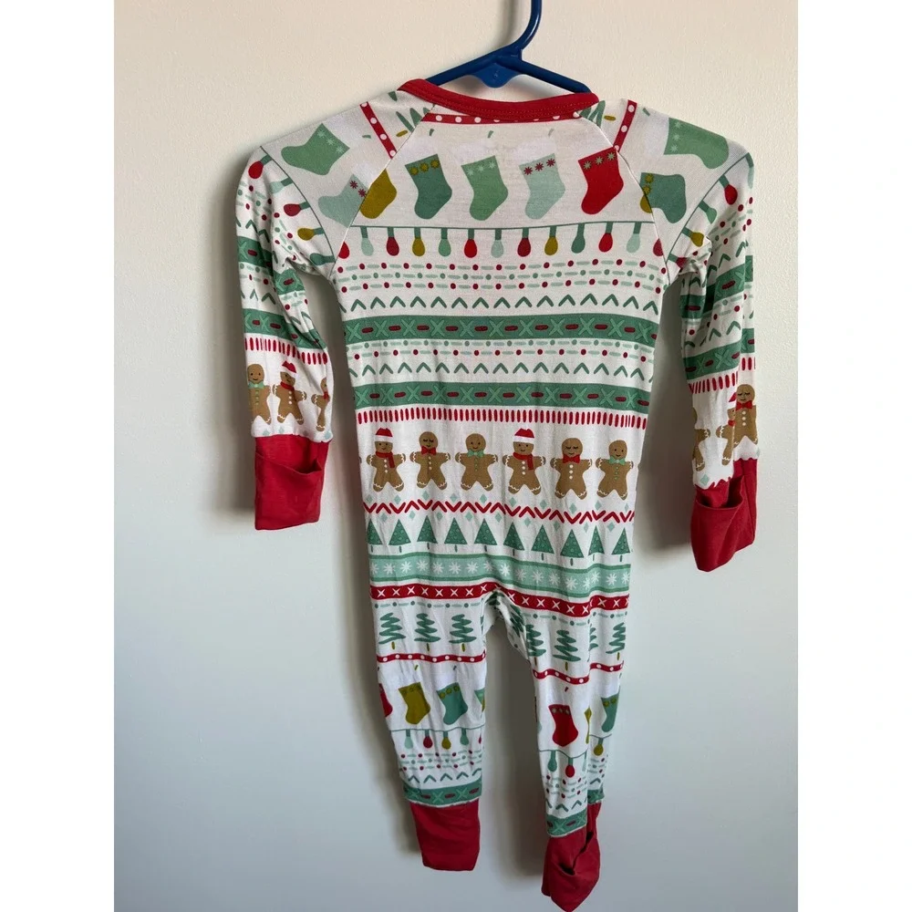 Little Sleepies Gingerbread Fair Isle Bamboo Zippy 0-3 Months
